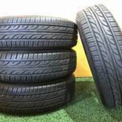 No.801　ダンロップ EC202　タイヤ 13インチ 軽自動車サイズ　155/65R13　ホイール付 4穴　4本セット