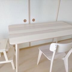 IKEA テーブル・チェア　セット LISABO ４ヶ月使用　美品です