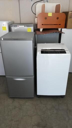 セット393⭐配送と設置は無料サービス⭐パナソニック冷蔵庫137L＋アイリスオーヤマ洗濯機６kg