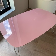 テーブル　ピンク　折りたたみ式