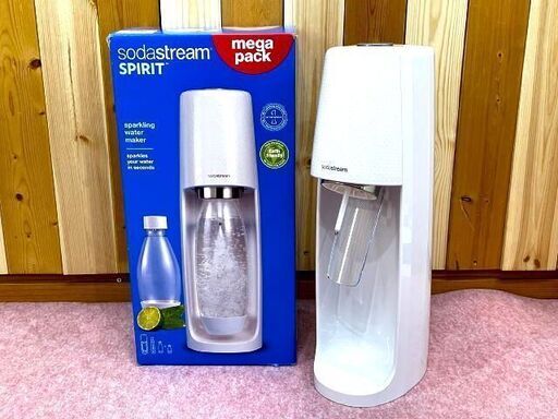 【 未使用品 】SodaStream ソーダストリーム　SSM1066　炭酸水メーカー Spirit 　ホワイト　炭酸水　自宅で簡単♪