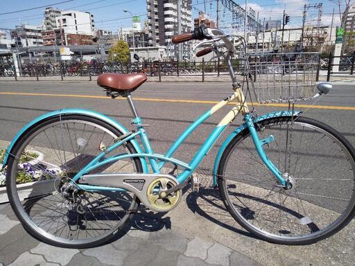 ♪ジモティー特価♪シマノ製ローラーブレーキ・外装6段変速付き2７型　中古自転車　新大阪　サイクルキッズ
