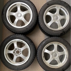 スタッドレスタイヤ+アルミ4本セット　ブリザックVRX 215-55-R17