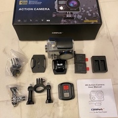 【超美品】4K対応 アクションカメラ Campark タッチスク...