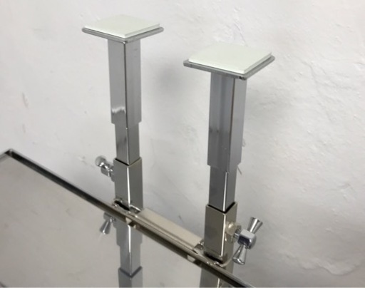 川口工器 ツッパリ式水切りカゴ2段・棚1段 YGK-9101