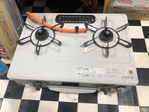 【リサイクルサービス八光　田上店　安心の3か月保証】リンナイ Rinnai KG34NBER/LP [ガステーブル 56cm幅 クリームベージュ 右強火力 プロパンガス用] リサイクルサービス八光 田上店 安心の3か月保証】リンナイ Rinnai