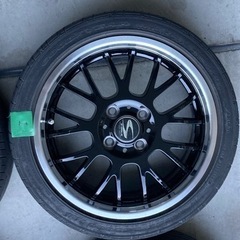 アルミホイール・エスホールドメッシュ4本セット　15インチ・5J・PCD100・インセット45