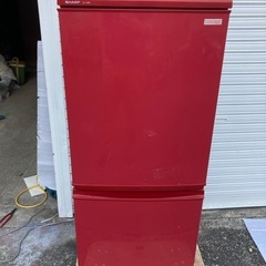 SHARP 冷蔵庫135L 赤色