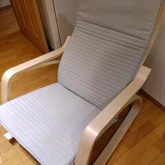 【ネット決済・配送可】ポエング　IKEA　チェア　椅子