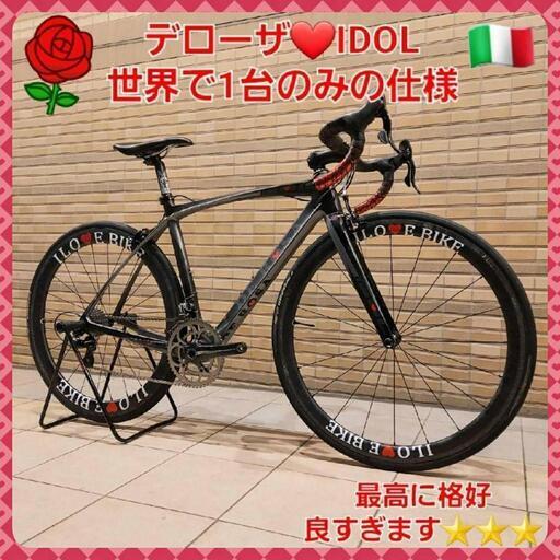 70万円の品デローザ アイドル ロードバイク カンパ上位コンポ+ほぼ新品カーボンホイール