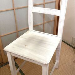 木製ペイント椅子（IKEA）お譲りします
