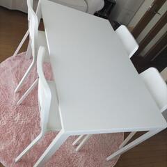 IKEA ダイニングテーブルセット 白 メルトルプ