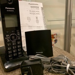【取引決定】パナソニック　コードレス電話機　ブラック