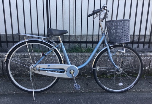＜整備・良品＞26インチ・軽快自転車・サドル、グリップ、ペダル新品交換でお得車・洗車済・不要自転車無料引取りあり