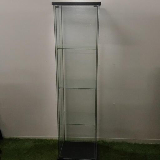 ■中古品 ガラスケース ガラスショーケース コレクションケース 4面 高さ約163cm ◎