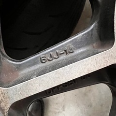 ホイール ハヤシストリート 当時物 14インチ 6JJ +0 ２本　タイヤ付(DIREZZA ZⅡ★ 185/60/14)