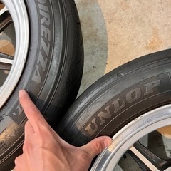 ホイール ハヤシストリート 当時物 14インチ 6JJ +0 ２本　タイヤ付(DIREZZA ZⅡ★ 185/60/14)