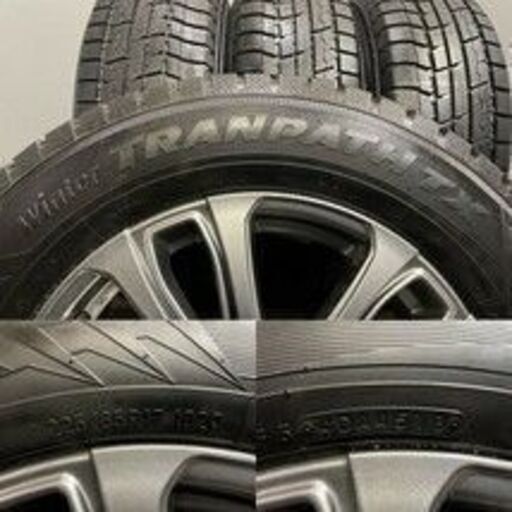 【TOYO winter TRANPATH TX 225/65R17】スタッドレス【SIBILLA NEXT L-5 17インチ 7J5HPCD114.3+48】2018年製 バリ溝 CX-8/CX-5等 (TE730)クレジットカード QRコード決済可能 - 売ります・あげます