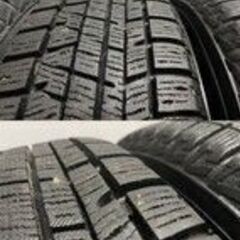 【YOKOHAMA ice GUARD iG50 PLUS 155/65R14】スタッドレス【LEBEN 14インチ 4.5J4HPCD100+43】2019年製 バリ溝 タント モコ等　(TA536) クレジットカード QRコード決済可能