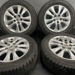 【DUNLOP WM02 205/60R16】スタッドレス【トヨタ ノア ヴォクシー 純正ホイール 16インチ 6J5HPCD114.3+50】2017年製 バリ溝　(TD718)クレジットカード QRコード決済可能