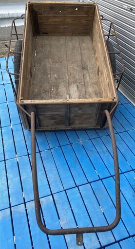 昭和レトロ品　リヤカー　現状品　店舗オブジェ　トレーラー