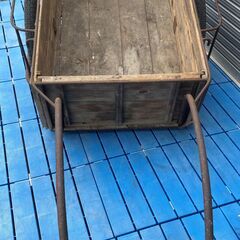 昭和レトロ品　リヤカー　現状品　店舗オブジェ　トレーラー 
