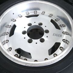 タイヤ付 アルミ 4本セット fortran フォートラン EIGER 16×8J 深リム オフセット0 ブリヂストン DUELER 215/65R16 中古 苫小牧西店