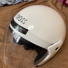 ⚪️バイク用ヘルメット⚪️白 CROSSｼﾞｪｯﾄﾍﾙﾒｯﾄ