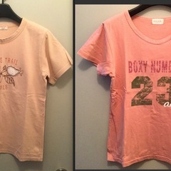 【まとめ売り】ピンク系 半袖Tシャツ ２種類セット ※１枚購入相談可
