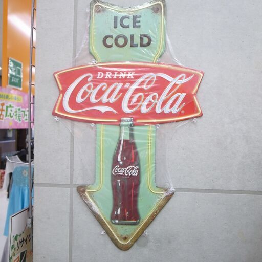 コカコーラ メタル看板【モノ市場 知立店】147
