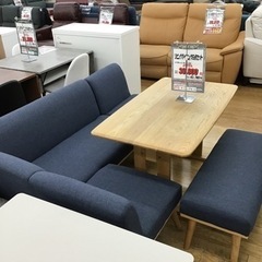 KP-74【ご来店頂ける方限定】リビングダイニング5点セット　ネイビー×ナチュラル KP-74【ご来店頂ける方限定】リビングダイニング5点セット ネイビー