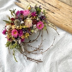花々のリースpt