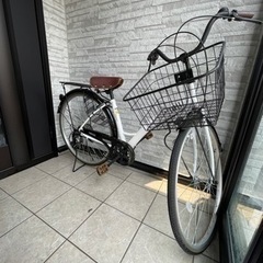【ネット決済】自転車 27インチ ホワイト