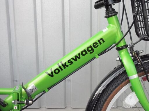 Volkswagen フォルクスワーゲン 折りたたみ自転車 20インチ 6段変速 グリーン 4-H002J