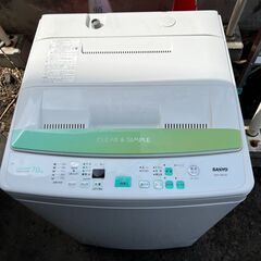 【動作品】サンヨー　７KG　洗濯機 　ASW-70BP　引取限定...