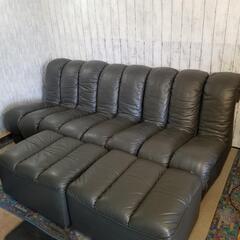 【希少】最高級ソファ Mobilia de sede モビリア デセデ スネークソファ 8連とオットマン2個 
