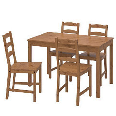 【無料】IKEAダイニングテーブル&椅子4脚