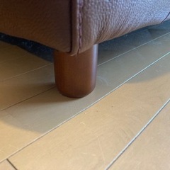 無印良品 本革レザーソファ 2シーター フェザークッション