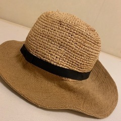 MUJI  ラフィア帽子　