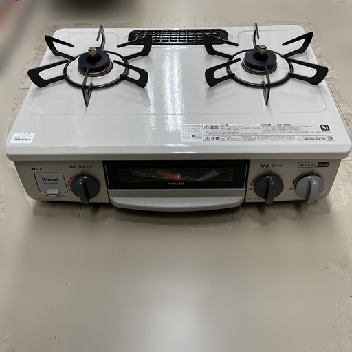 J1002 Rinnai リンナイ LPガス用 ガステーブル ガスコンロ KG34NBER  2021年製 クリーニング済
