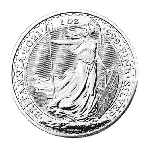 2021 イギリス ブリタニア地金型銀貨 1オンス 新品 クリアケース付