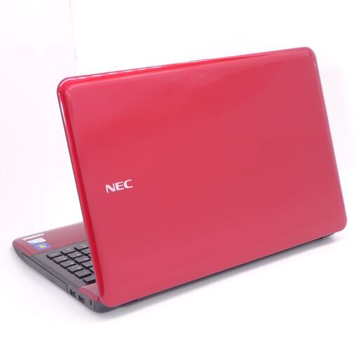 中古良品 ノートパソコン NEC PC-LS150F26R 赤色 新品高速SSD 15.6型