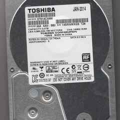 【ジャンク】内蔵HDD 3TB SATA600 7200 東芝 ...