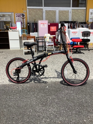 【トレファク吉川店】　WACHSEN  折りたたみ自転車　20インチ　BAｰ100  レッド