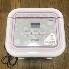 【引取先決定】タイガー　炊飯器　3合　ピンク　JAJ-A552
