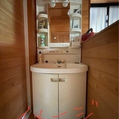 【ネット決済】TOTO洗面台洗面鏡セット　750と600サイズ(...
