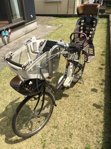 電動アシスト前後子乗せ自転車