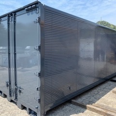 ✨新色 グレー✨ No.614 アルミバン 4ｔ 車 アルミ 箱 バイク 倉庫 トラック コンテナ 米 保管庫 物置 DIY