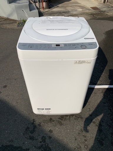 【取付無料】シャープ　7.0kg 洗濯機