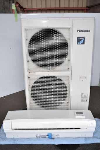 【ヤ取終了8/3】≪y267≫美品 パナソニック 業務用 エアコン ECONAVI nanoeX PA-P80K6KA 内機/外機/リモコン セット 40416-01